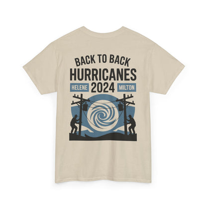 Hurricane Helene Milton 2024 Lineman T-Shirt