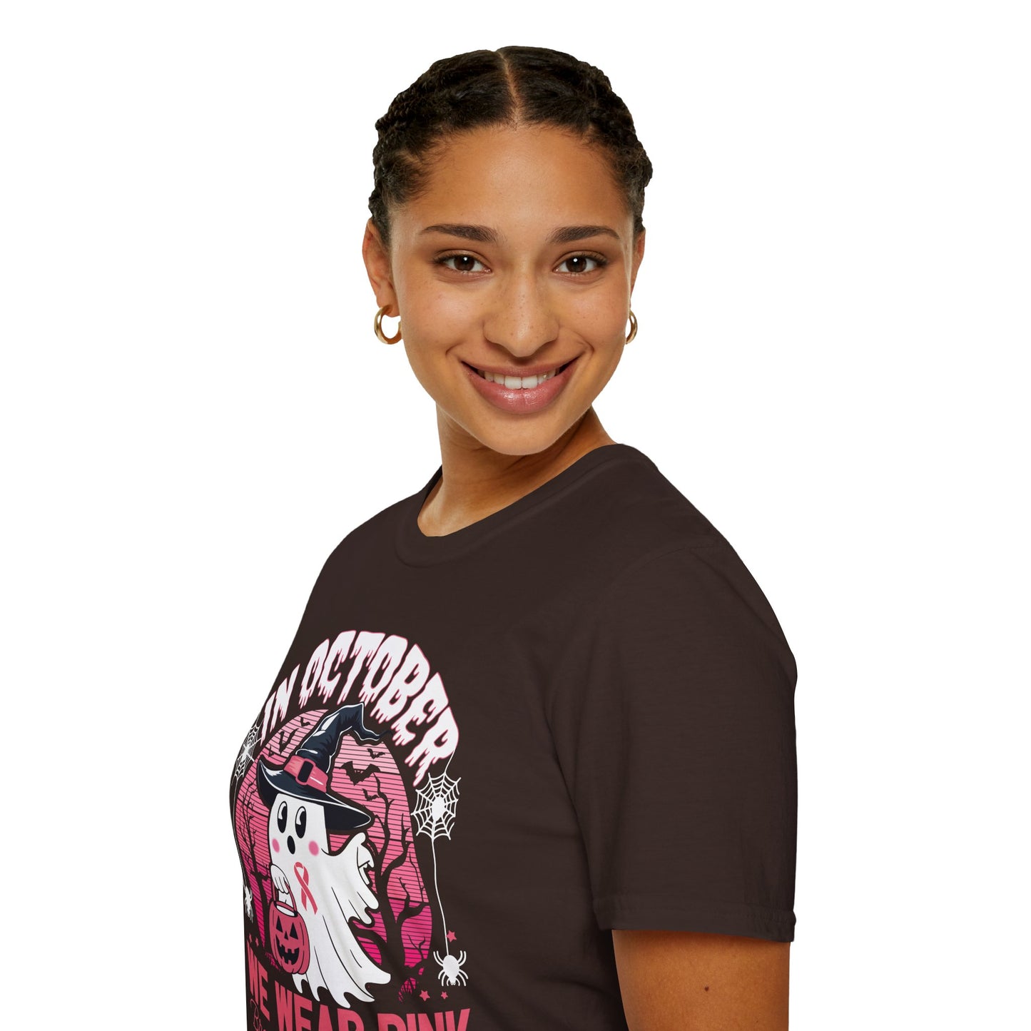 Breast Cancer Awareness Pink October Halloween Unisex T-Shirt