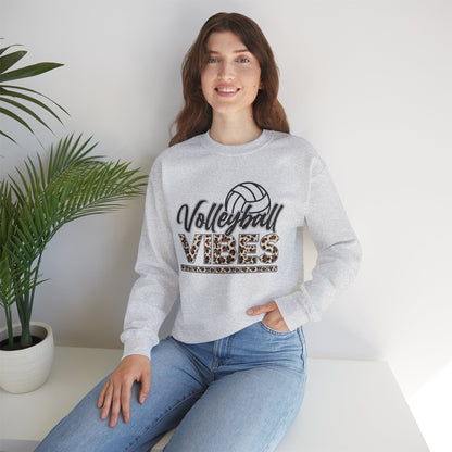 Volleyball Vibes Leopard Sweatshirt