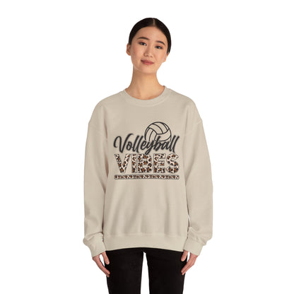 Volleyball Vibes Leopard Sweatshirt