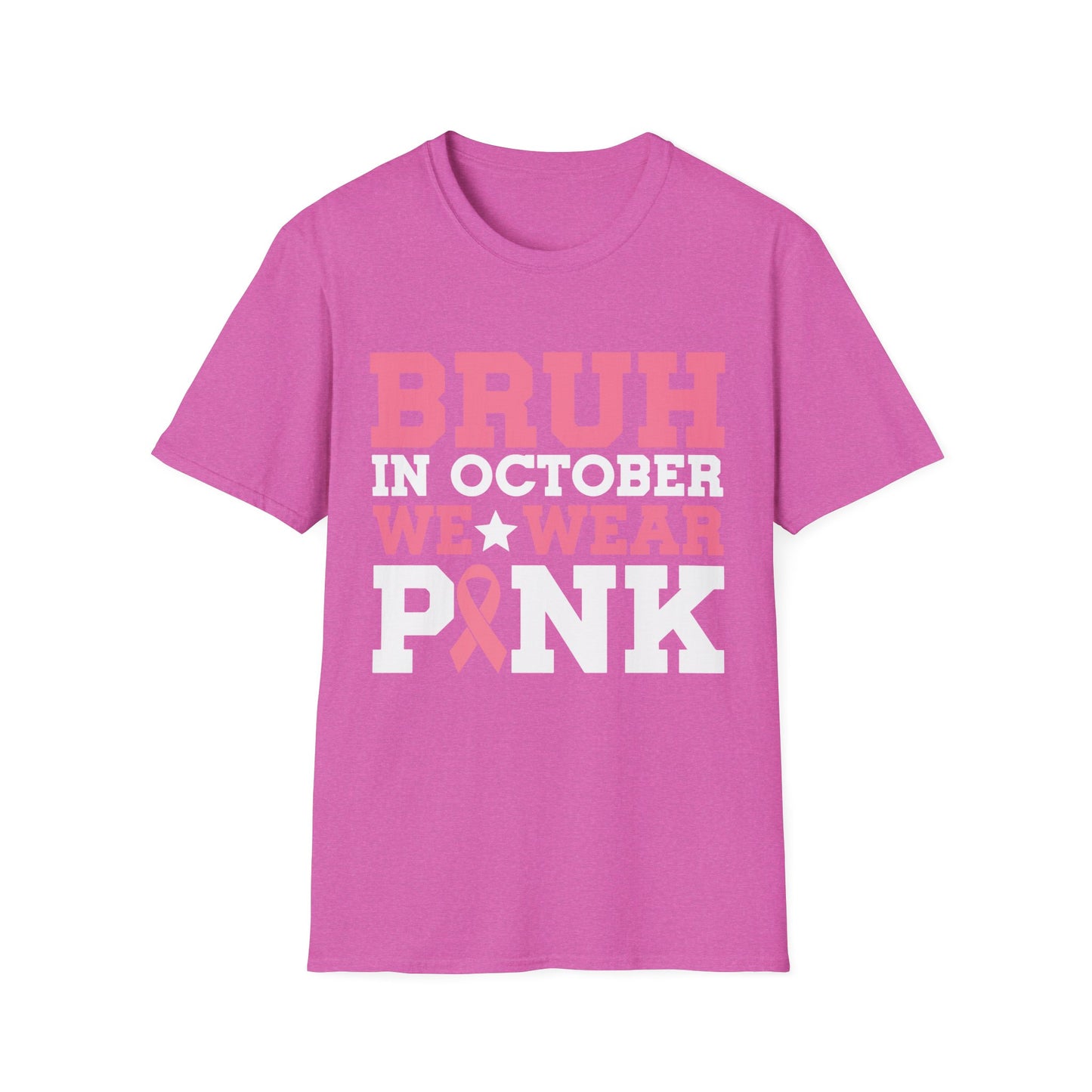 Bruh In October We Wear Pink Boys T-Shirt