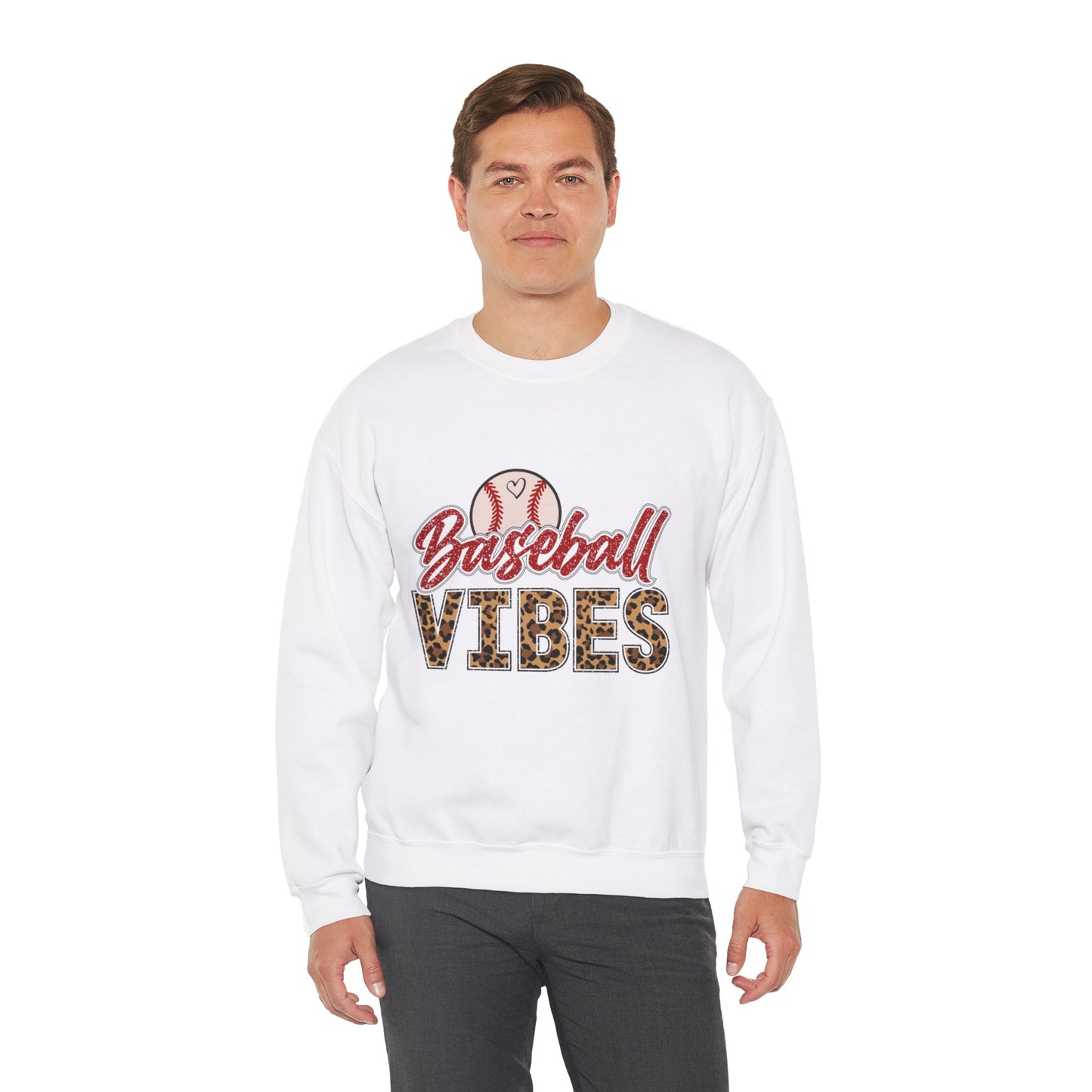 Baseball Vibes Leopard Sweatshirt