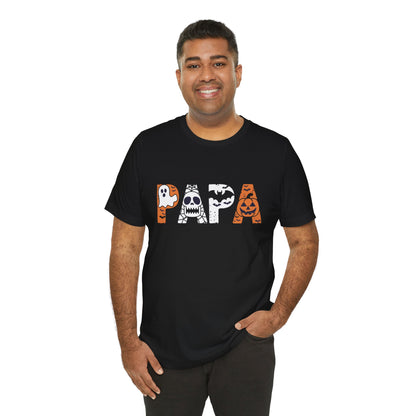 Mens Papa Halloween T Shirt Funny Trick Or Treat Costume Party