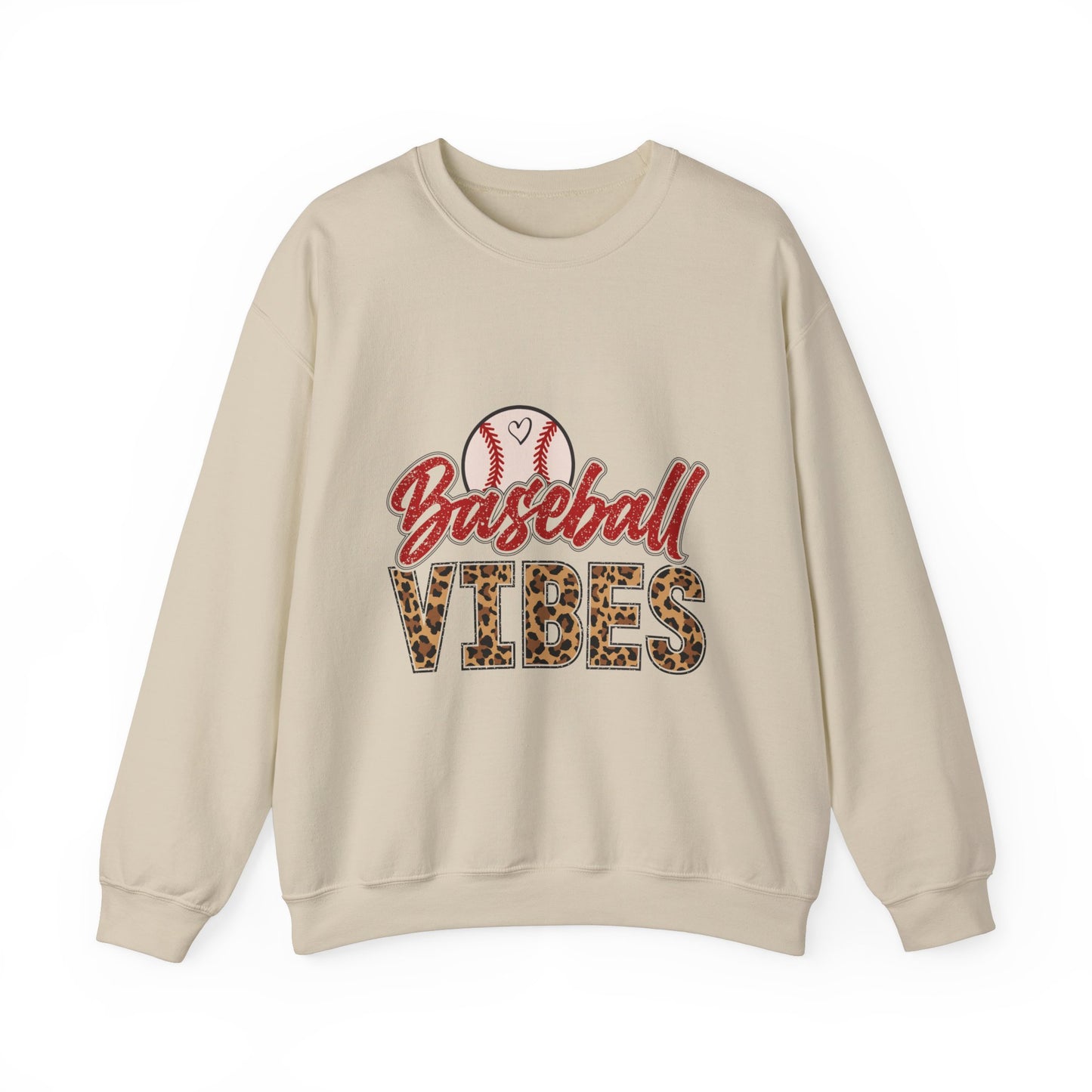 Baseball Vibes Leopard Sweatshirt