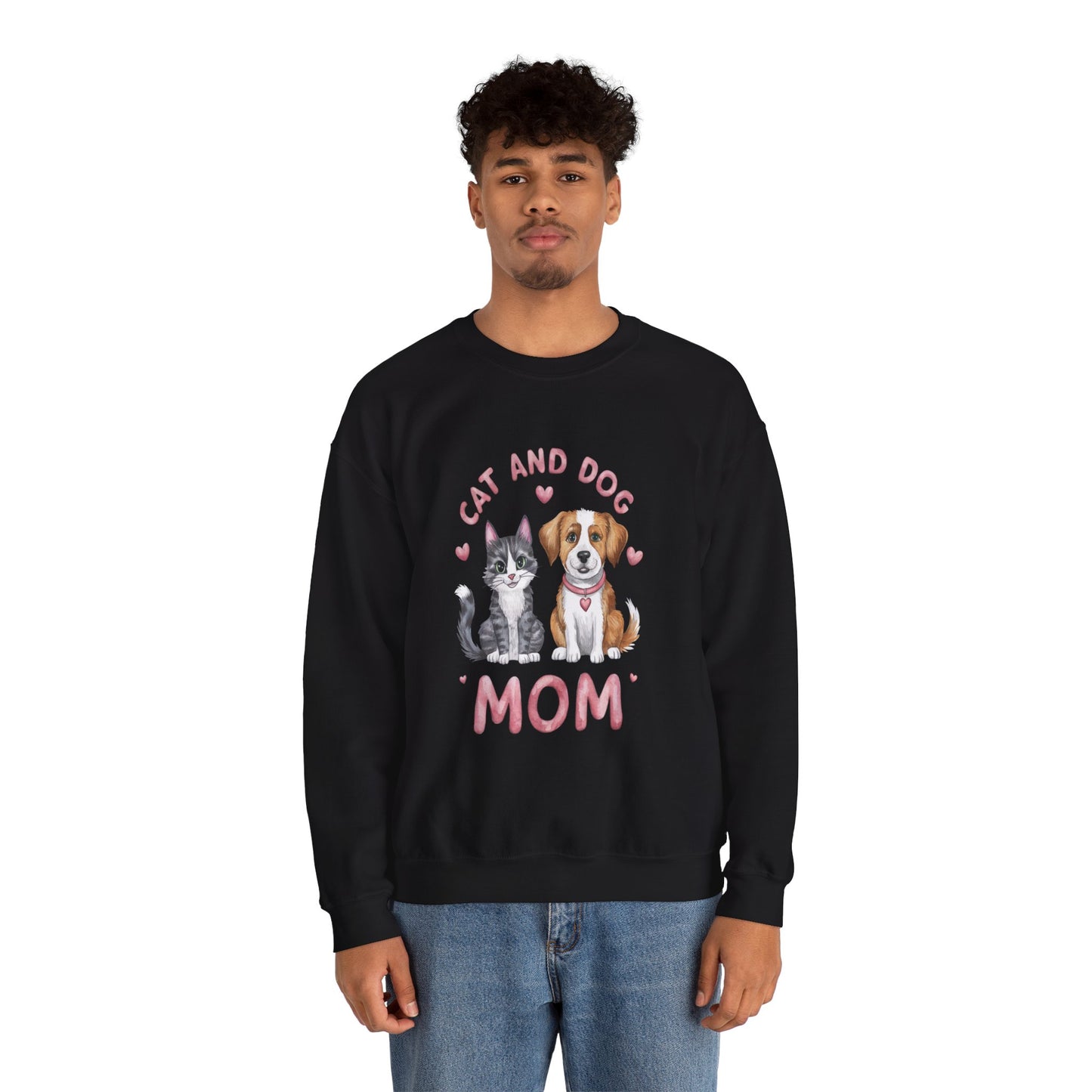 Pet Cat Dog Mom Sweatshirt - Women's Crewneck