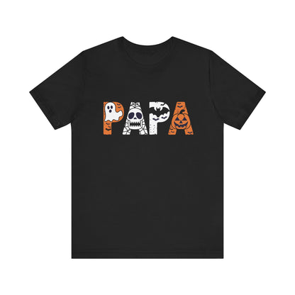 Mens Papa Halloween T Shirt Funny Trick Or Treat Costume Party