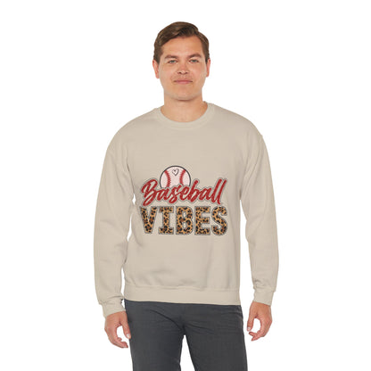 Baseball Vibes Leopard Sweatshirt