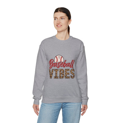 Baseball Vibes Leopard Sweatshirt