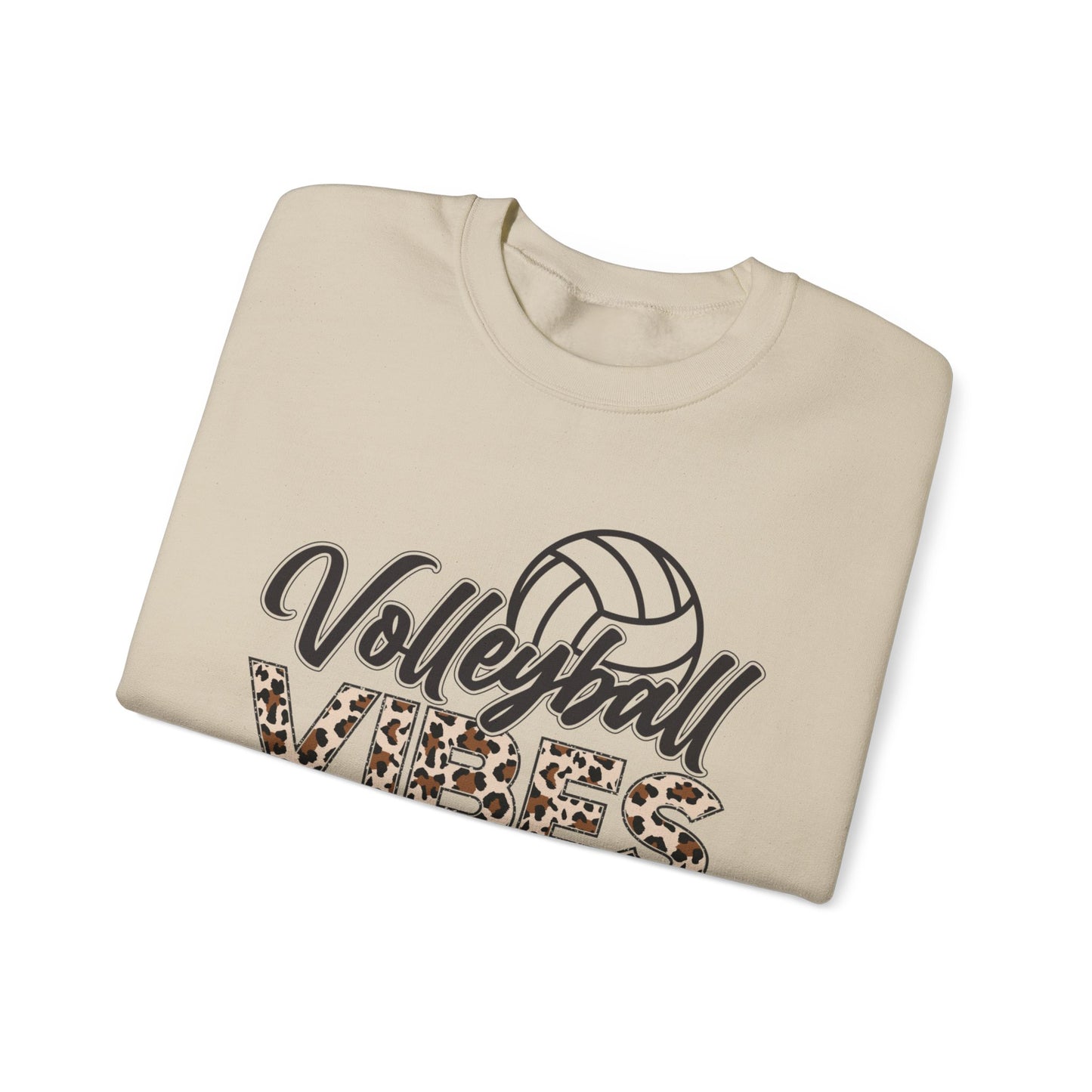 Volleyball Vibes Leopard Sweatshirt