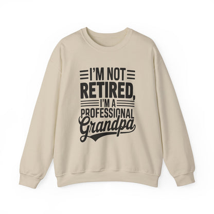 Grandpa Crewneck Sweatshirt - I'm Not Retired Design