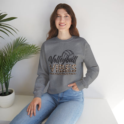 Volleyball Vibes Leopard Sweatshirt