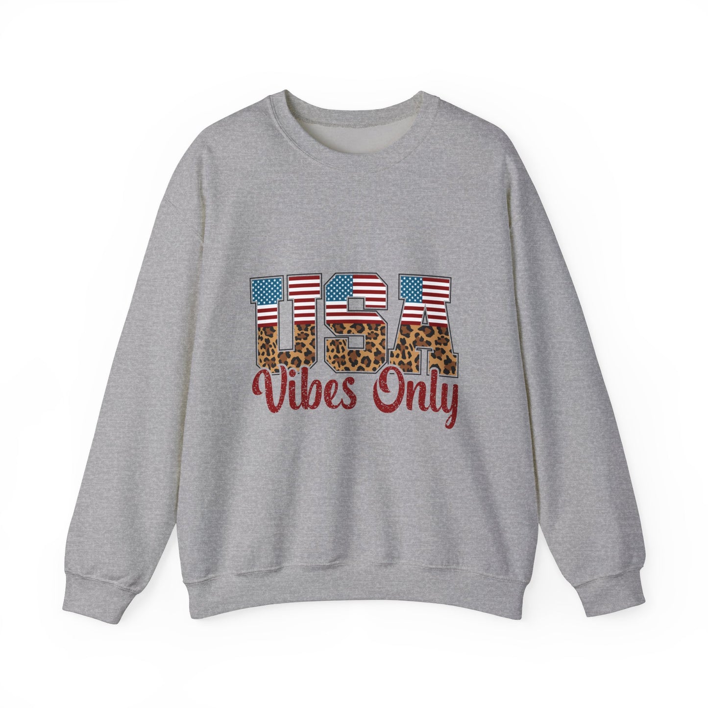 USA Vibes Leopard Sweatshirt