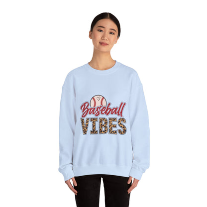 Baseball Vibes Leopard Sweatshirt