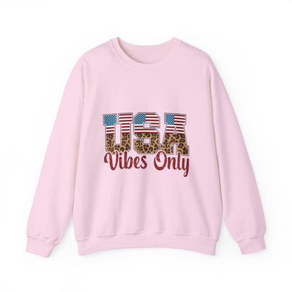 USA Vibes Leopard Sweatshirt