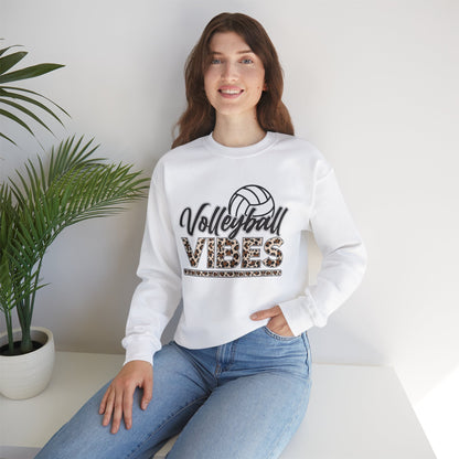 Volleyball Vibes Leopard Sweatshirt