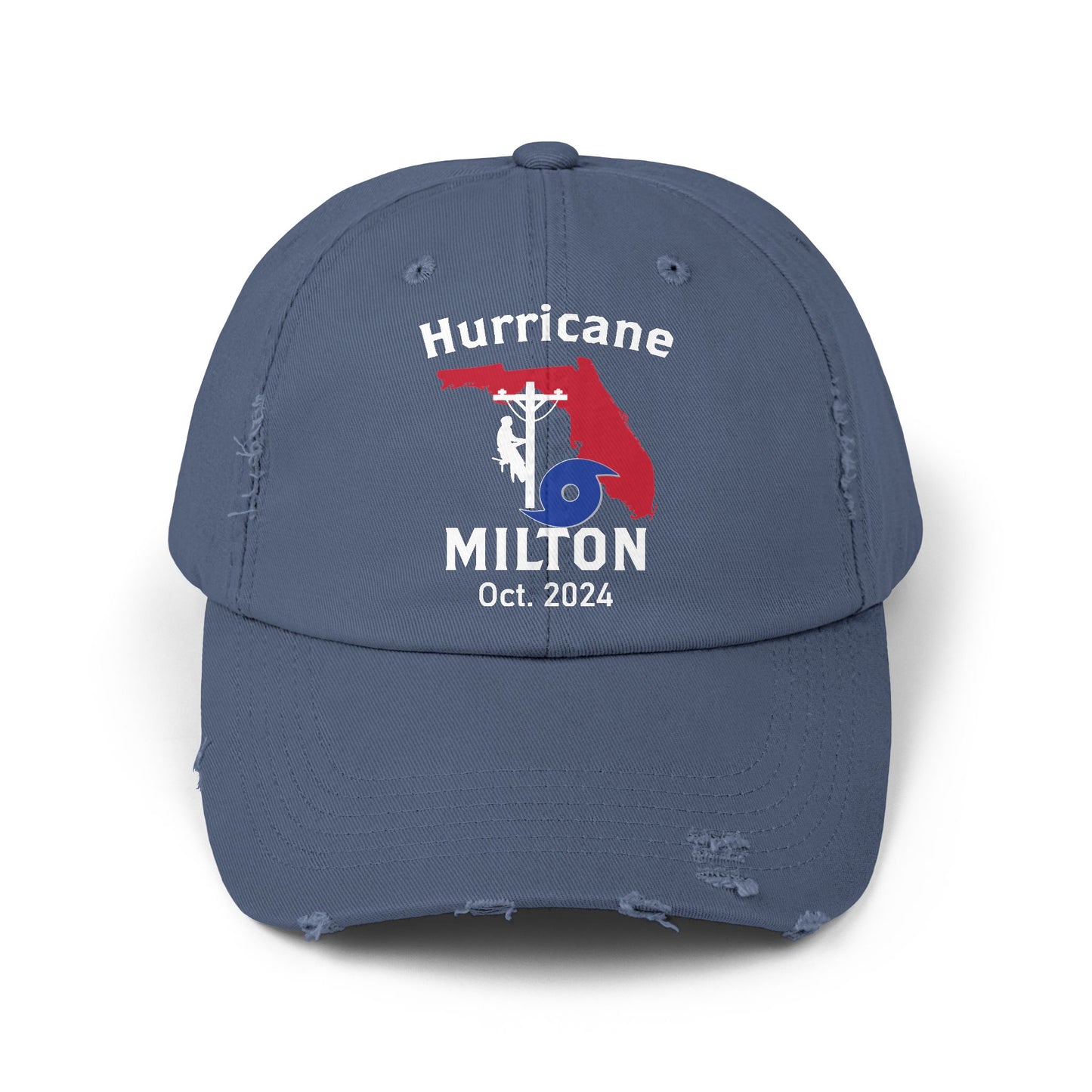 Hurricane Milton Lineman Hat-Distressed Cap