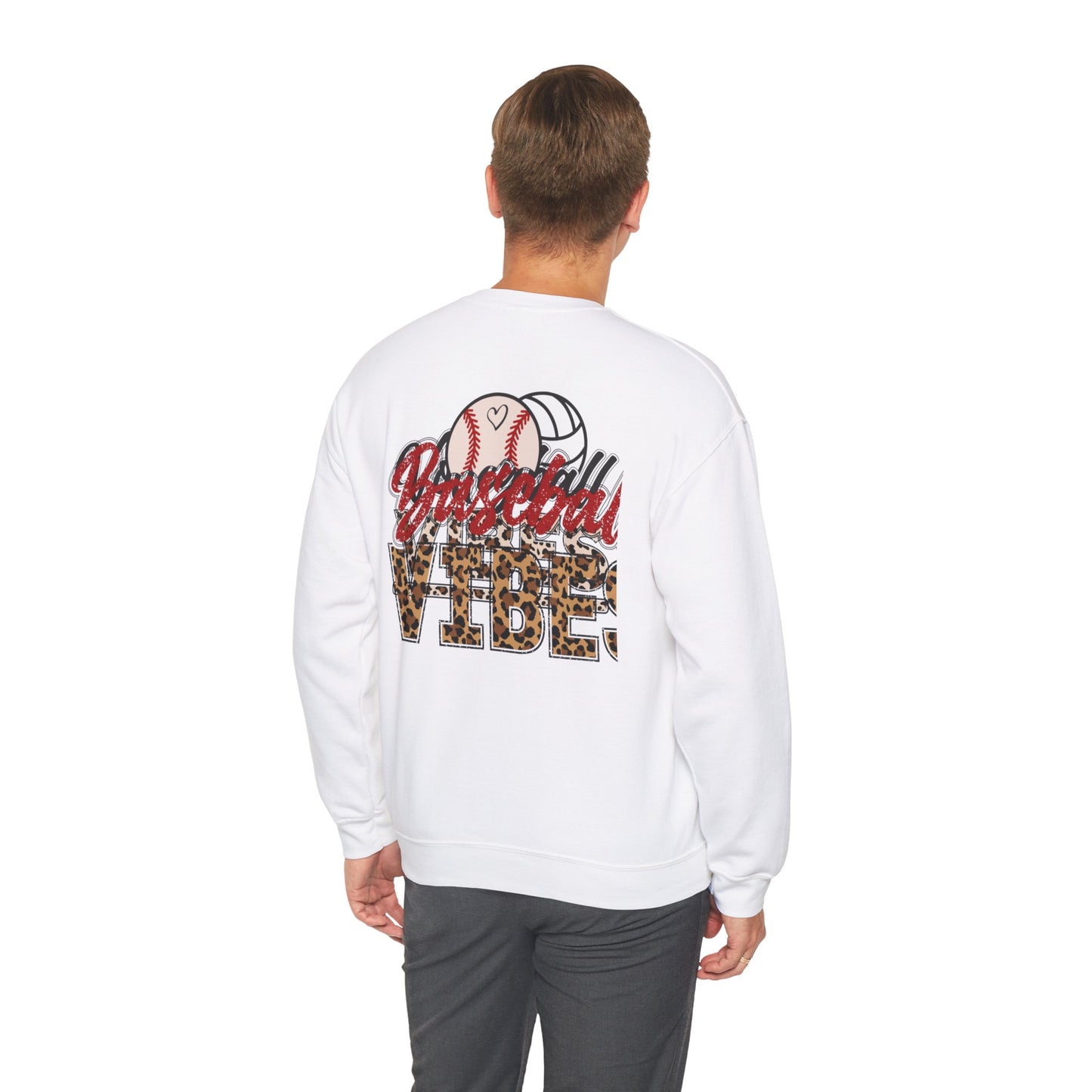 Baseball Vibes Leopard Sweatshirt