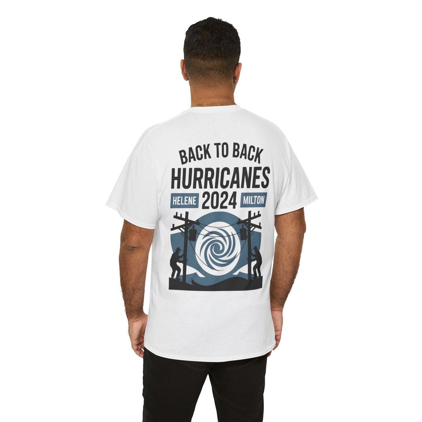 Hurricane Helene Milton 2024 Lineman T-Shirt