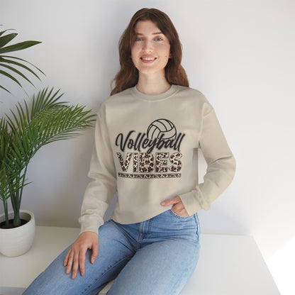 Volleyball Vibes Leopard Sweatshirt