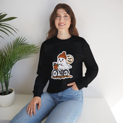 Ghost Bicycle Pumpkin Halloween sweatshirts For Men Women