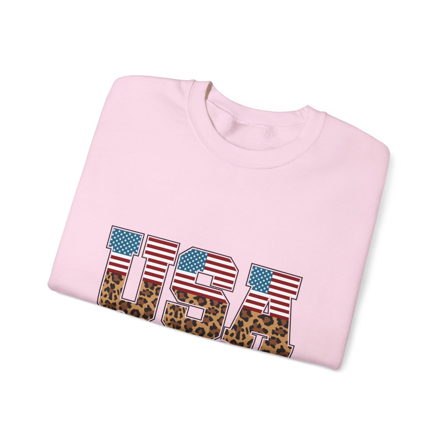 USA Vibes Leopard Sweatshirt