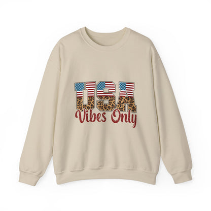 USA Vibes Leopard Sweatshirt