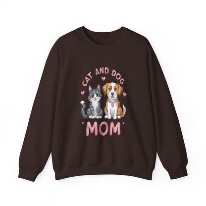 Pet Cat Dog Mom Sweatshirt - Women's Crewneck