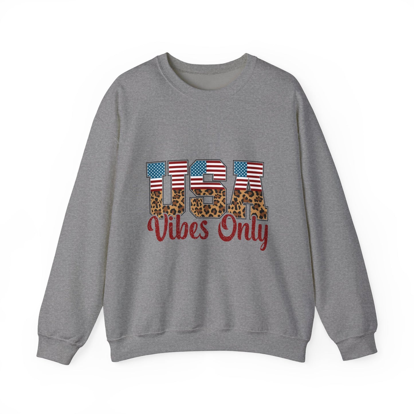 USA Vibes Leopard Sweatshirt