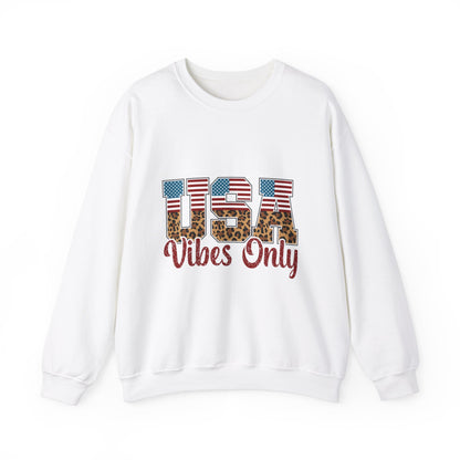 USA Vibes Leopard Sweatshirt