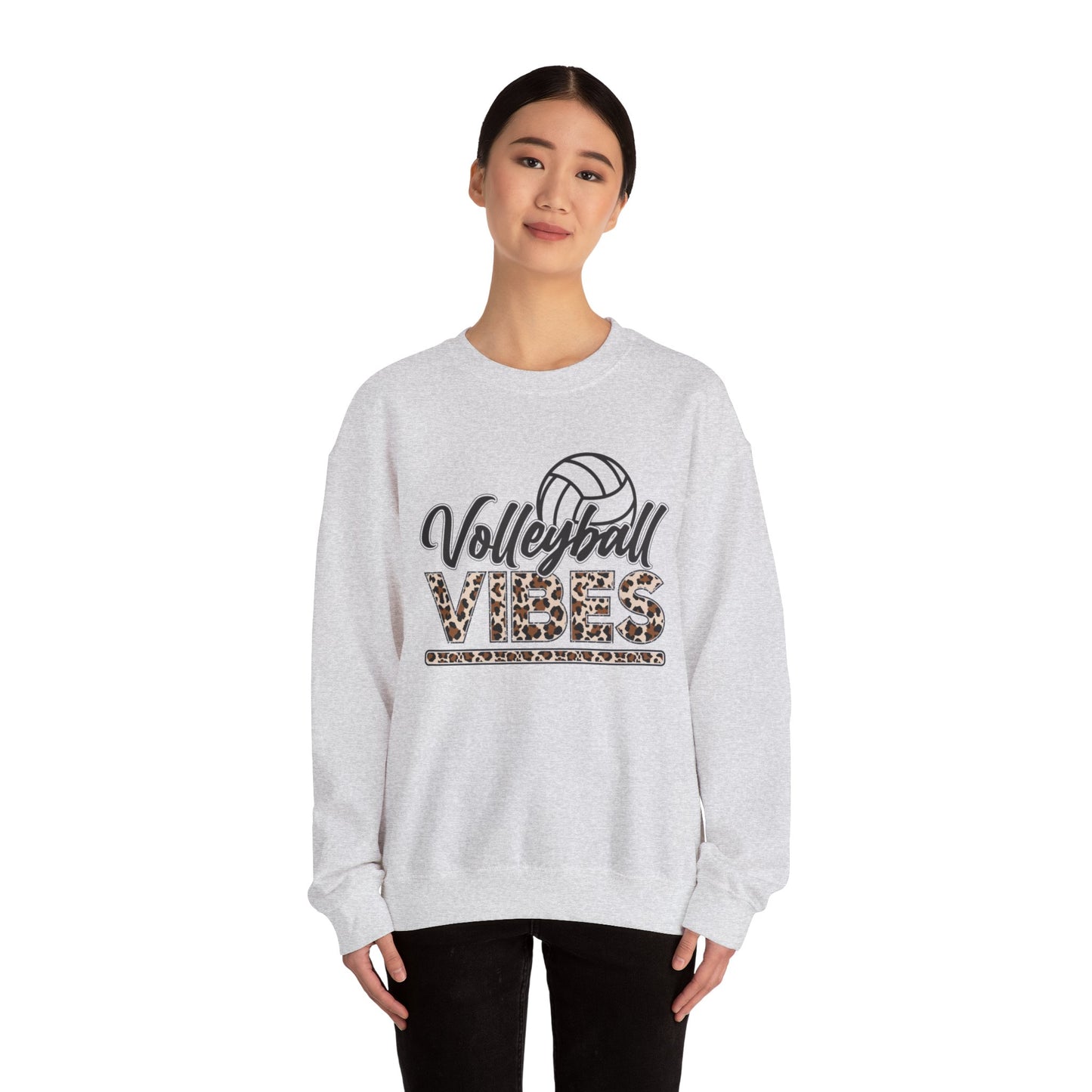 Volleyball Vibes Leopard Sweatshirt