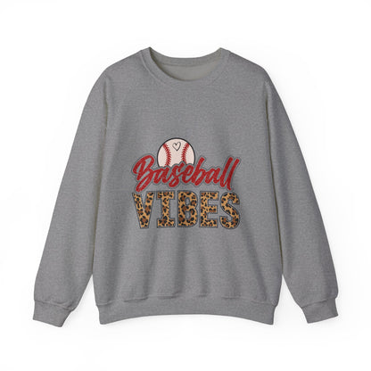 Baseball Vibes Leopard Sweatshirt