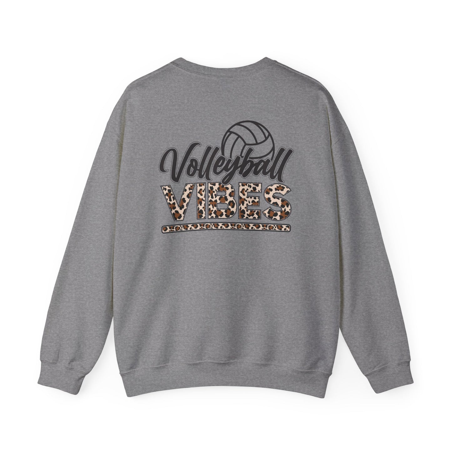 Volleyball Vibes Leopard Sweatshirt