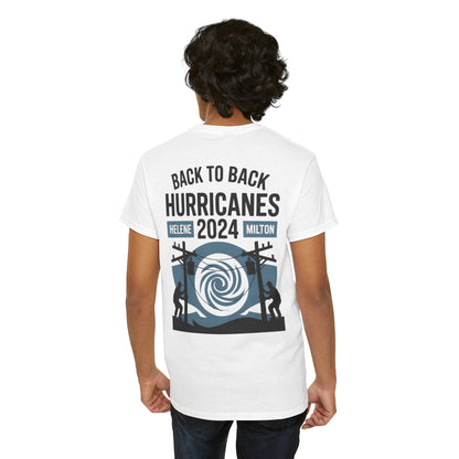 Hurricane Helene Milton 2024 Lineman T-Shirt