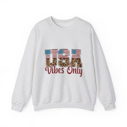 USA Vibes Leopard Sweatshirt