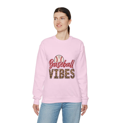 Baseball Vibes Leopard Sweatshirt