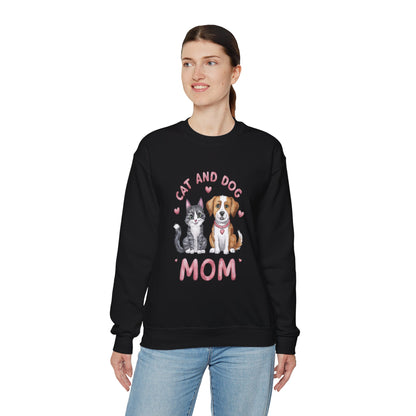 Pet Cat Dog Mom Sweatshirt - Women's Crewneck