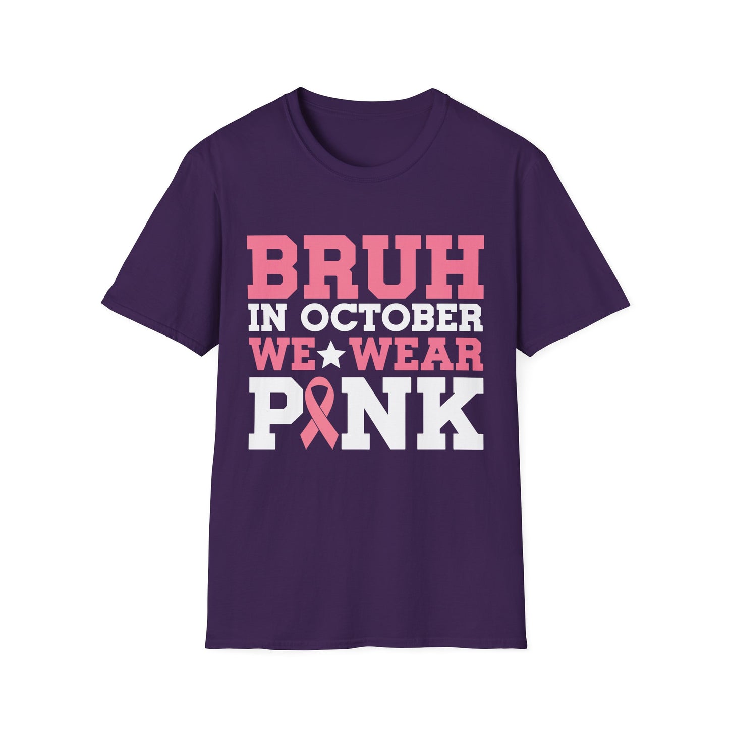 Bruh In October We Wear Pink Boys T-Shirt