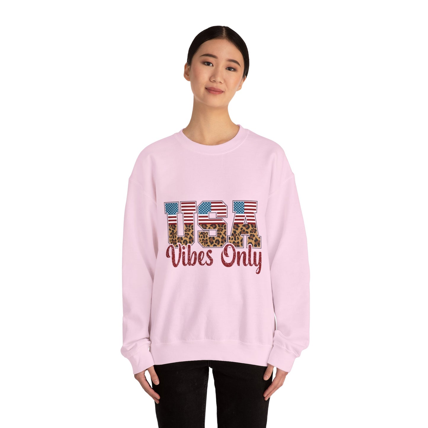 USA Vibes Leopard Sweatshirt