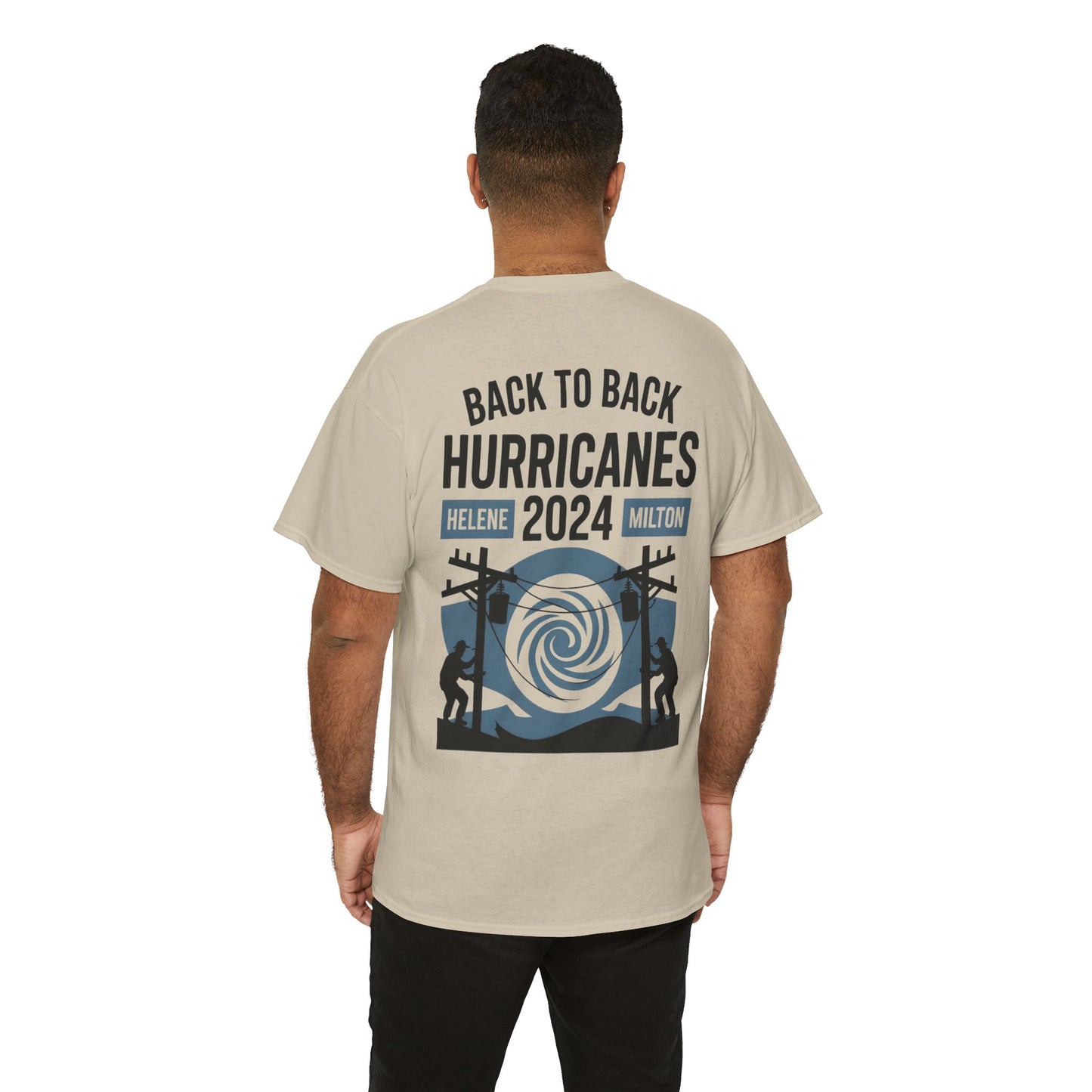 Hurricane Helene Milton 2024 Lineman T-Shirt