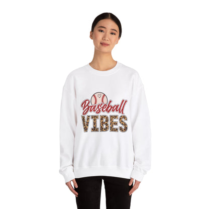 Baseball Vibes Leopard Sweatshirt