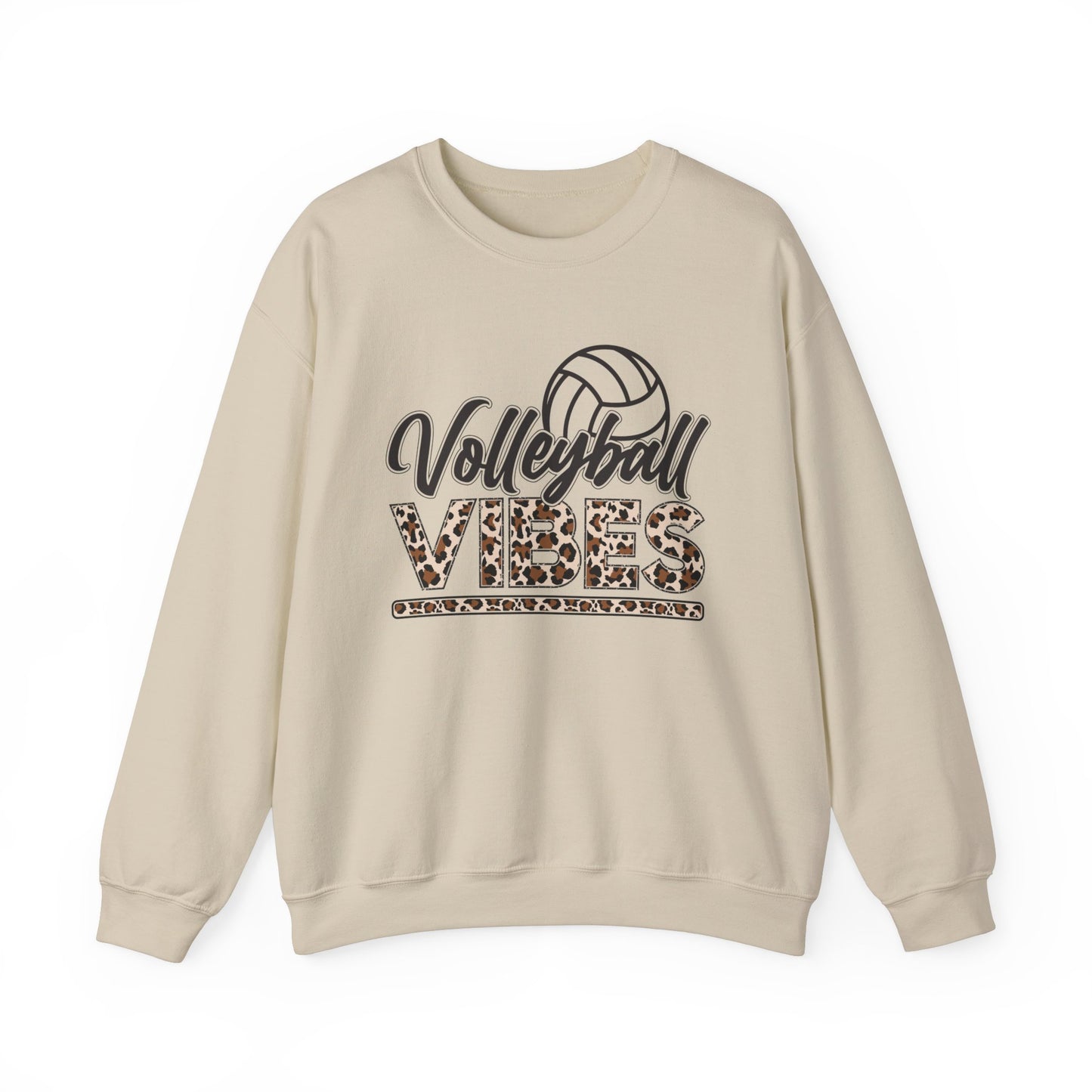 Volleyball Vibes Leopard Sweatshirt