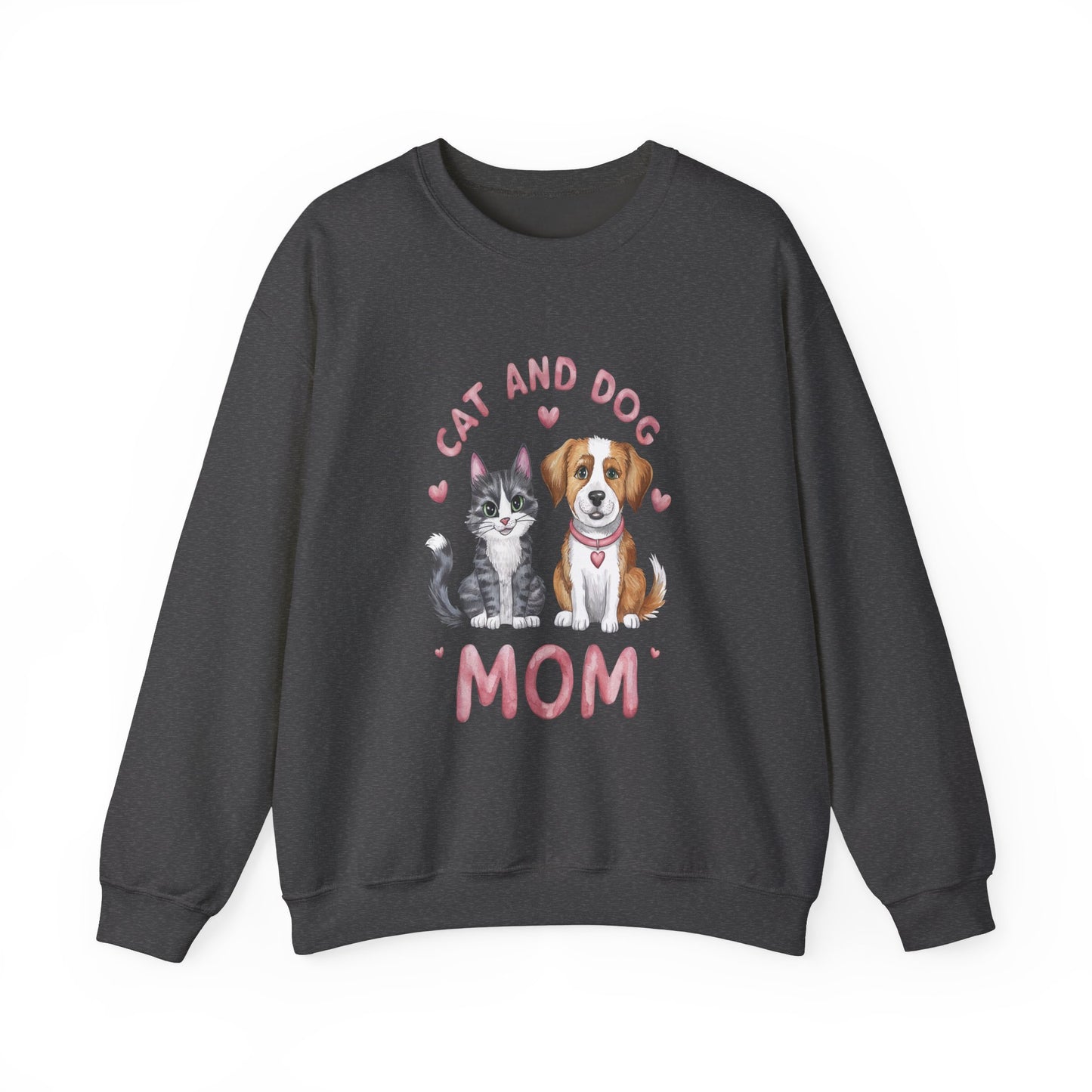 Pet Cat Dog Mom Sweatshirt - Women's Crewneck