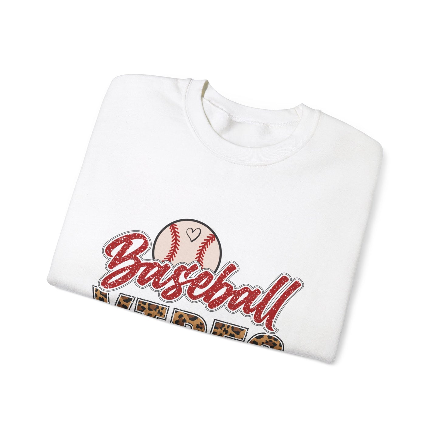 Baseball Vibes Leopard Sweatshirt