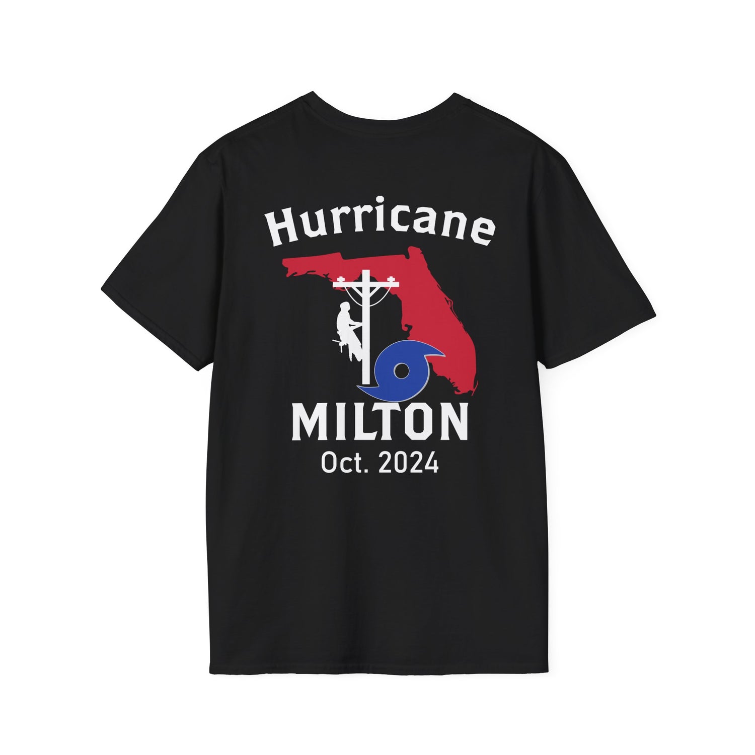 storm T-Shirt Hurricane Milton, American Lineman Journeyman, Lineman Gift,  2024 Linework
